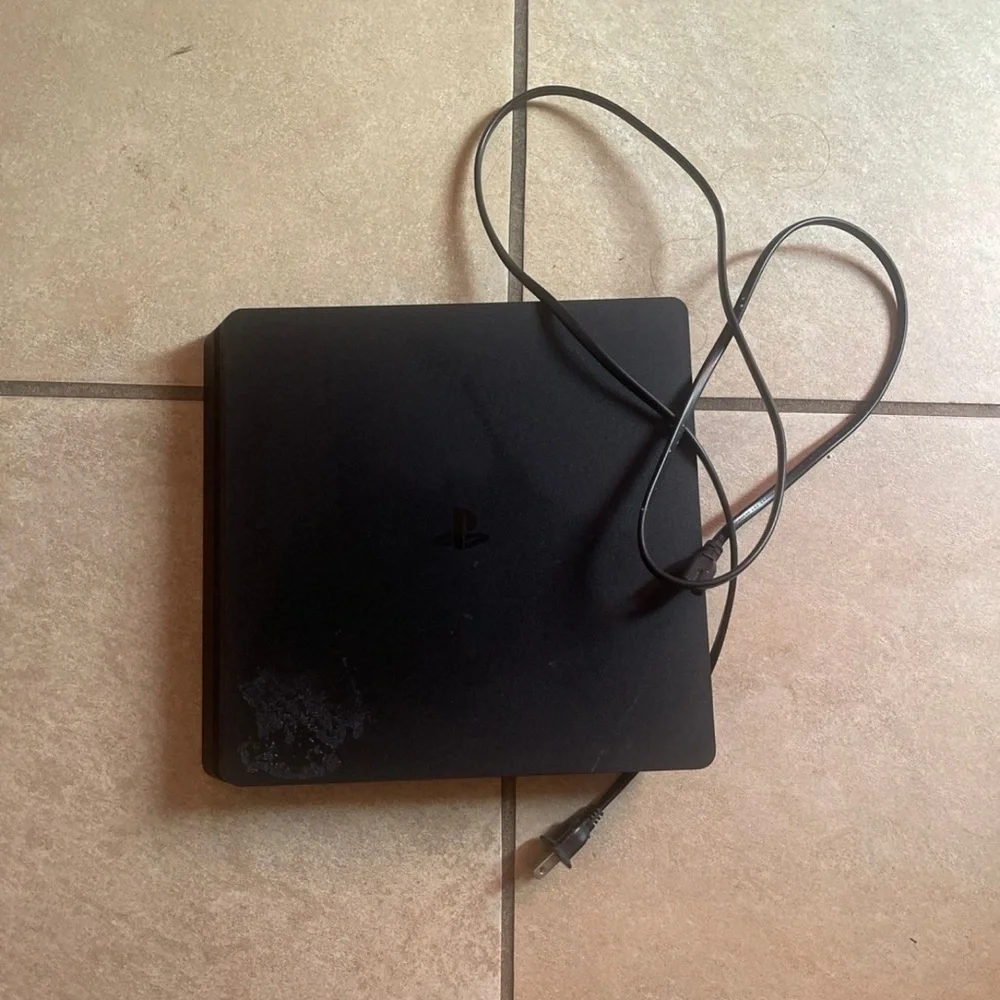 PS4 Black Gaming Console with Power Cord